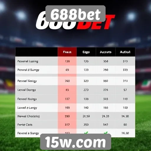 Comparativo entre 688bet e concorrentes